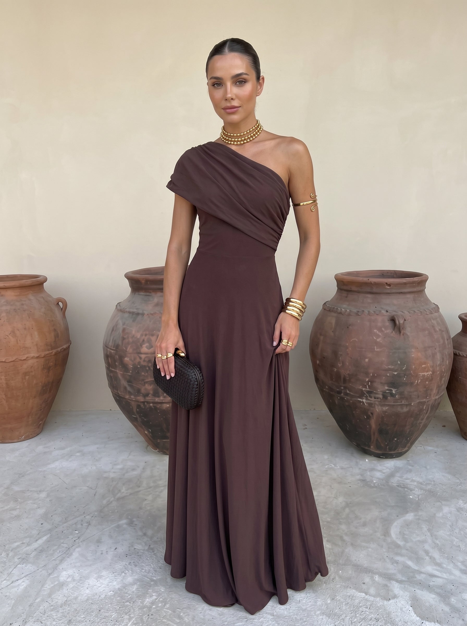 Lark | Elegant One-Shoulder Maxi Dress