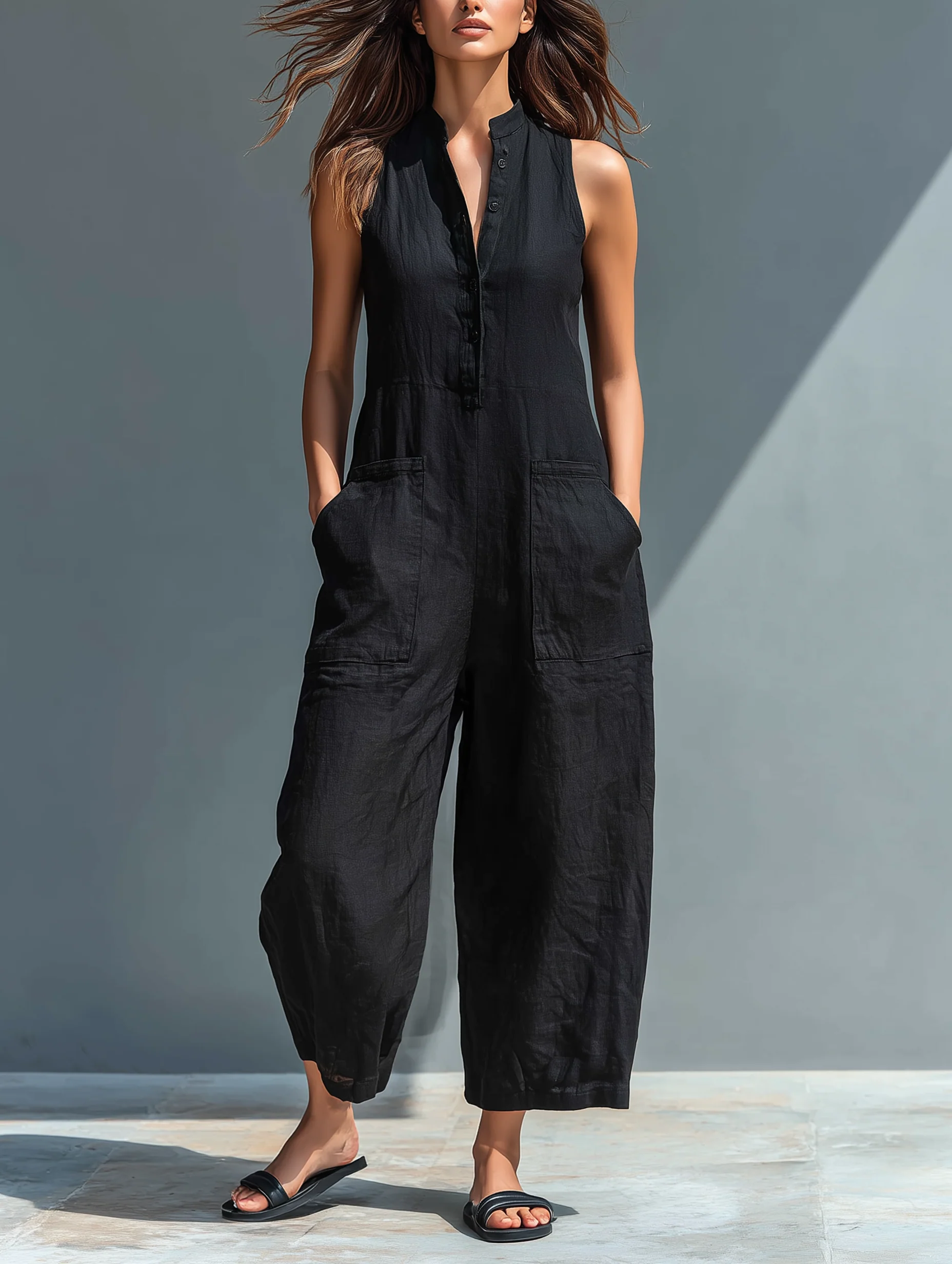 Melantha | Effortless Sleeveless Jumpsuit
