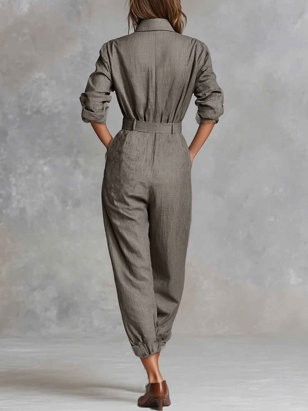 Nairne | Timeless Belted Maxi Jumpsuit