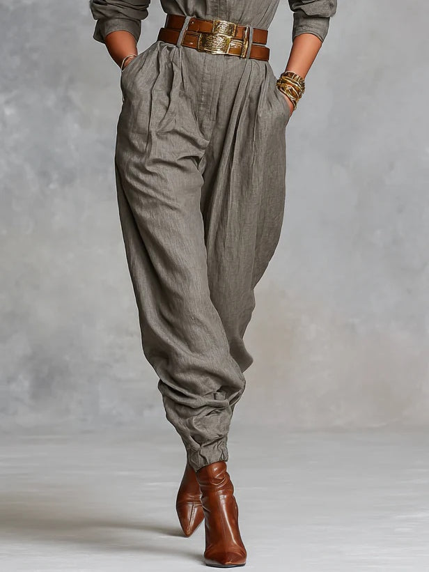 Nairne | Timeless Belted Maxi Jumpsuit