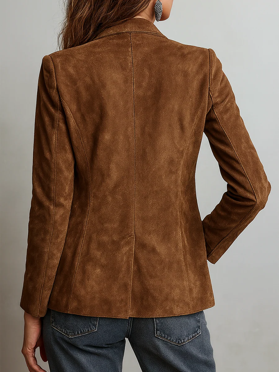 Everly | Vintage Brown Suede Jacket