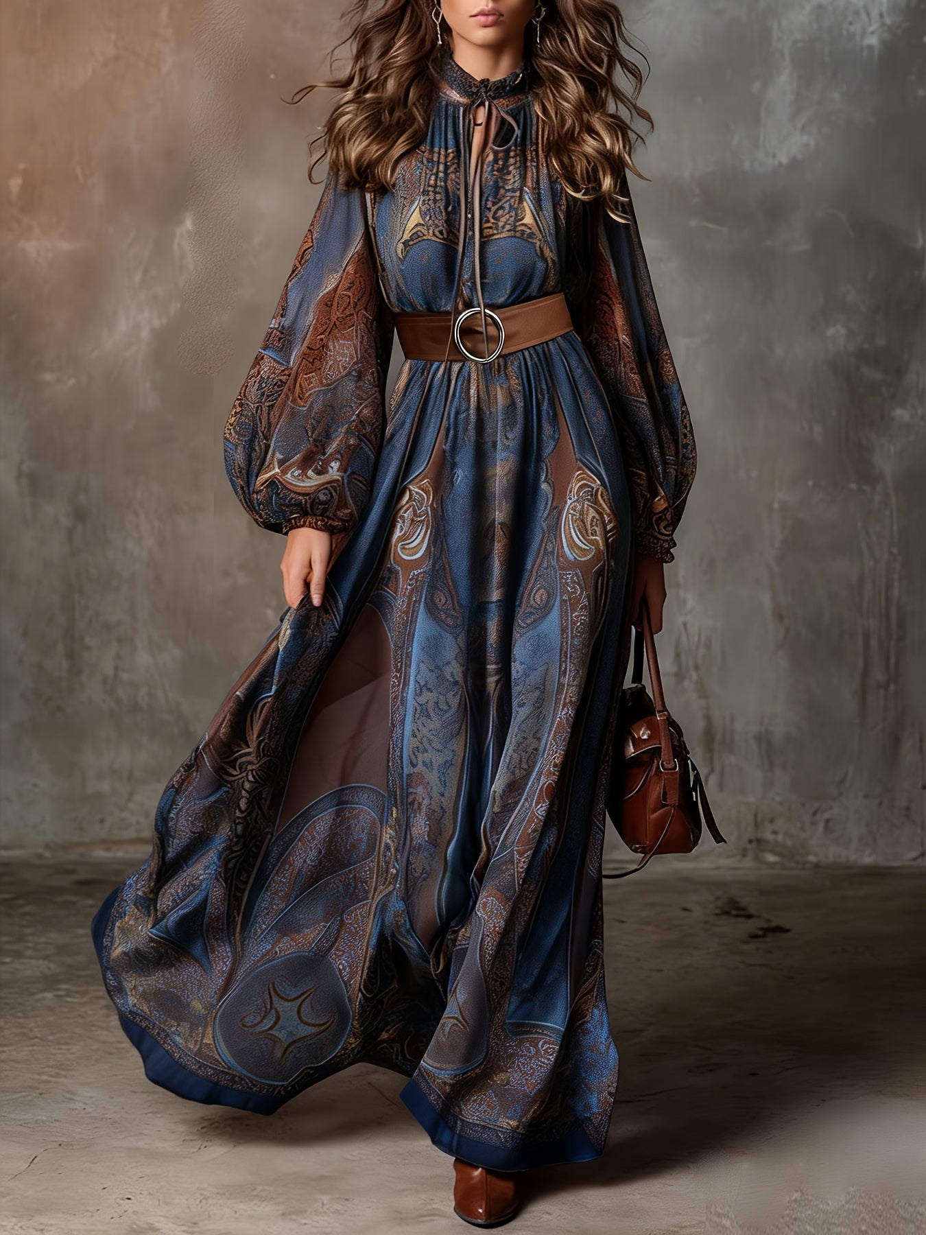 Leilani | Loose Flowing Lantern Sleeve Dress