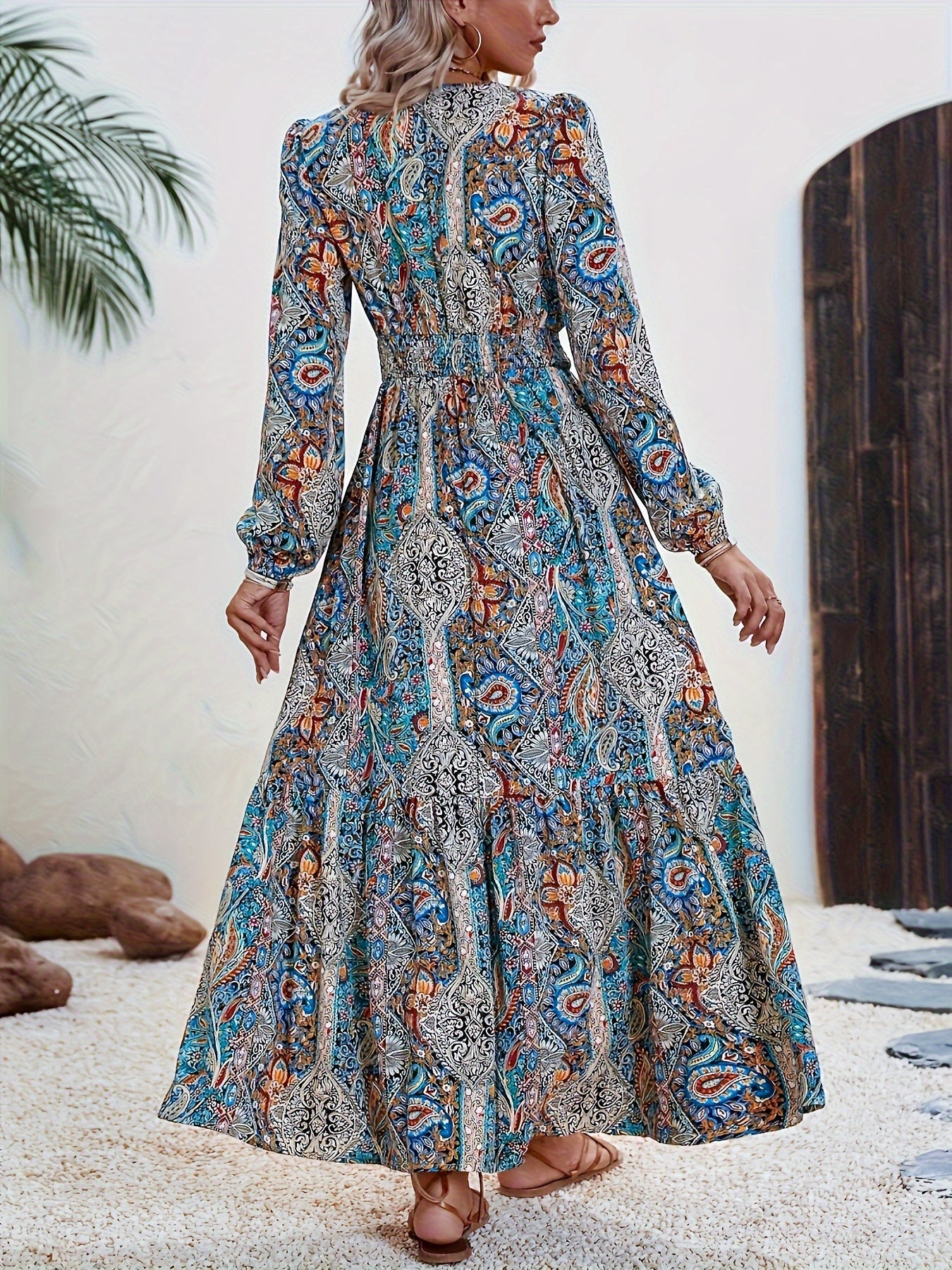 Meilani | Extension Paisley Print Women Maxi Dress