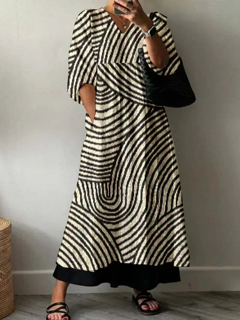 Farra | Elegant Printed Dress