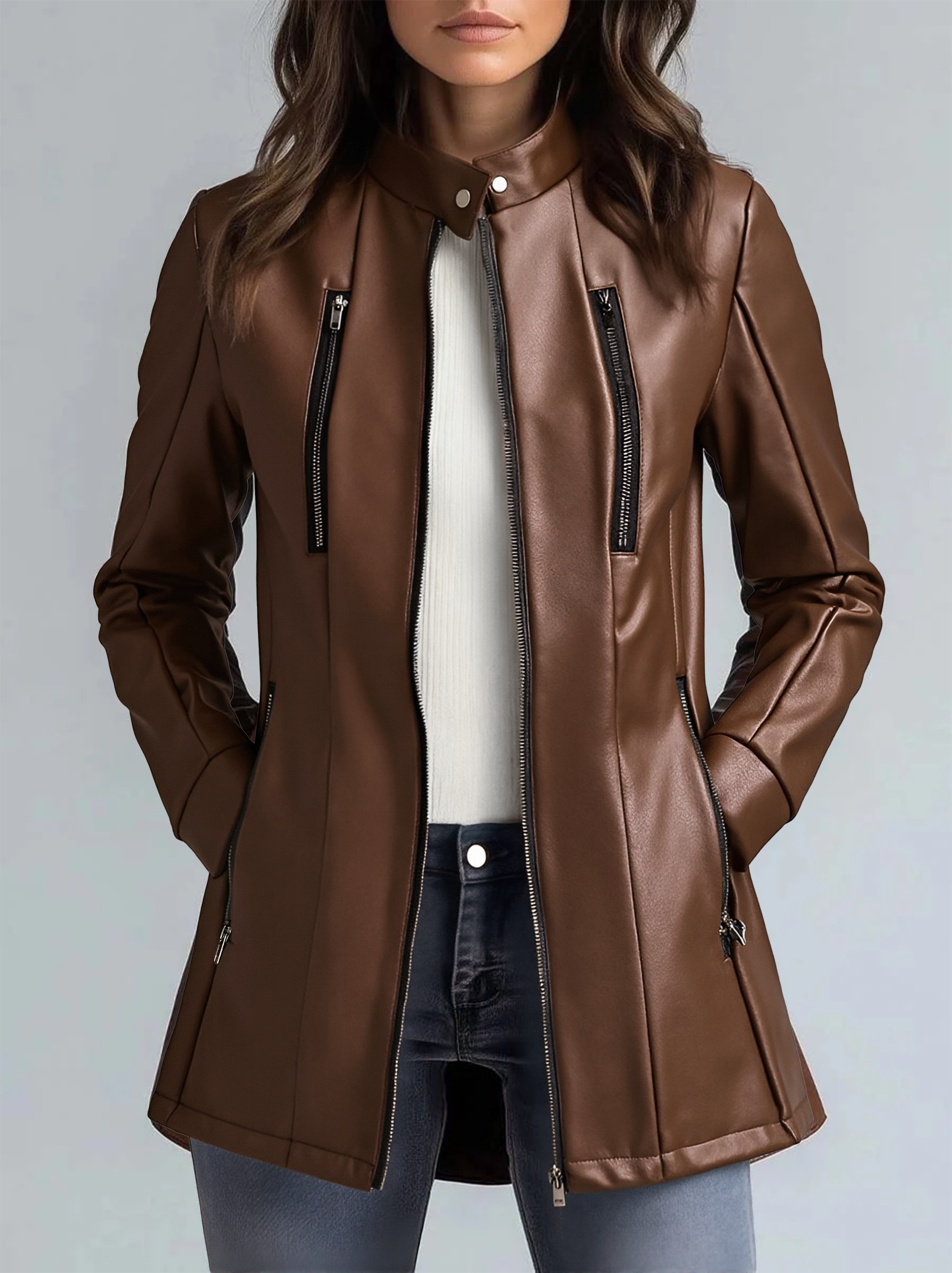 Sunny | Vintage Faux Leather Coat