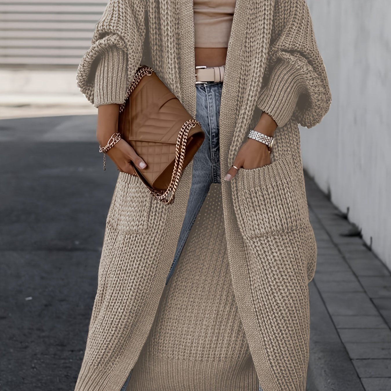 Donna | Long V-Neck Cardigan