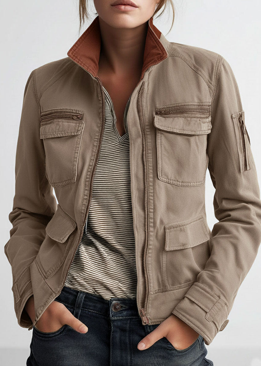 Roxanne | Military-Inspired Cargo Jacket