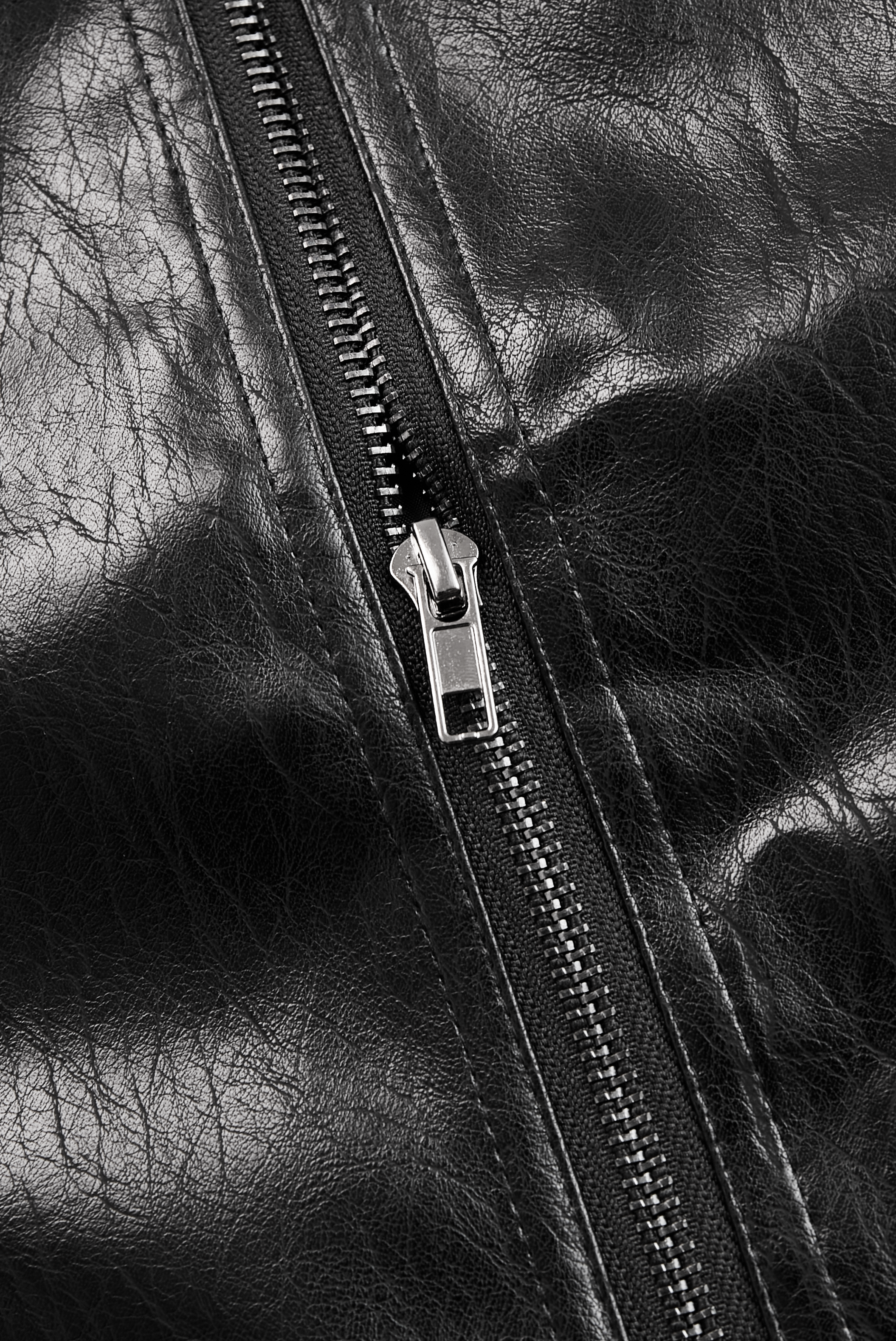 Posie | Modern Leather Zip Jacket
