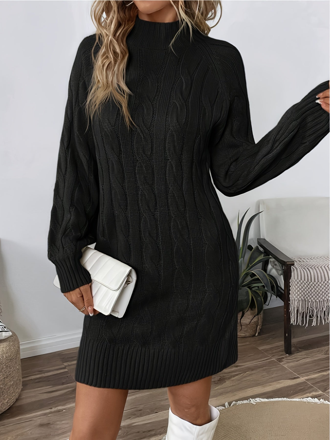 Nora | Twist Knit Sweater Dress