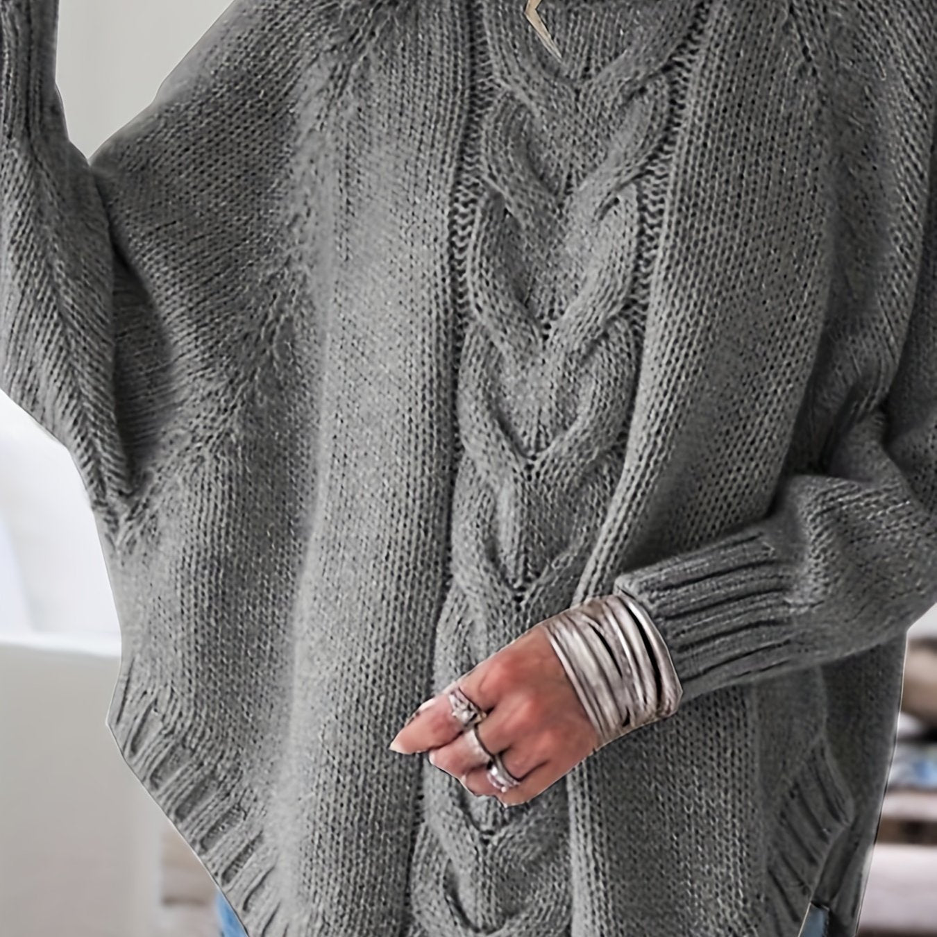Skye | High Neck Ribbed Pullover
