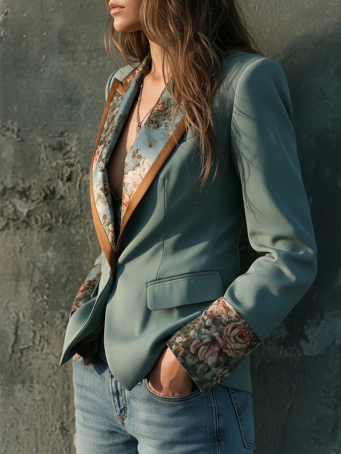 Camryn | Vintage Bloom Statement Blazer
