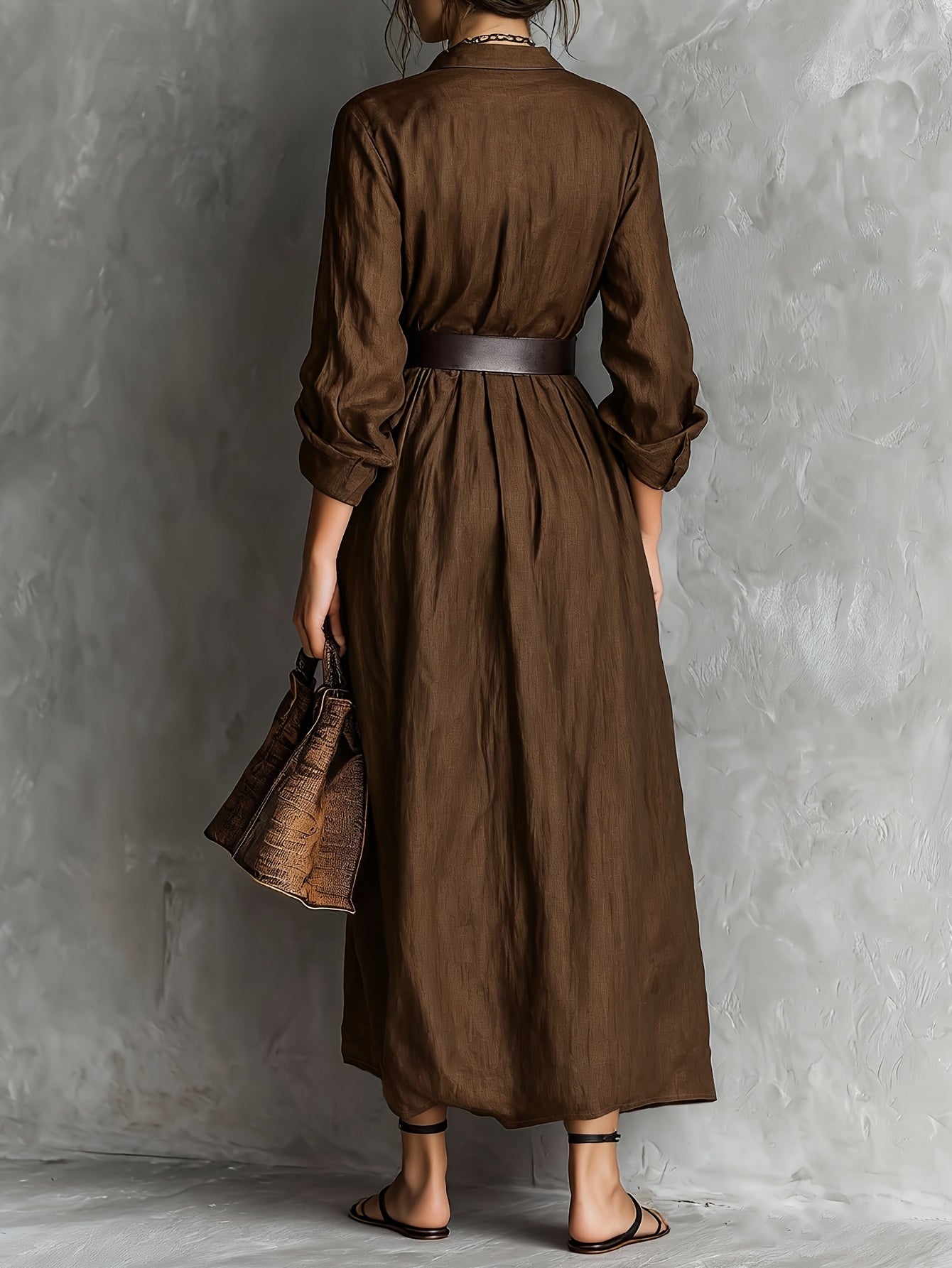 Claudia | Belted Shirt Dress