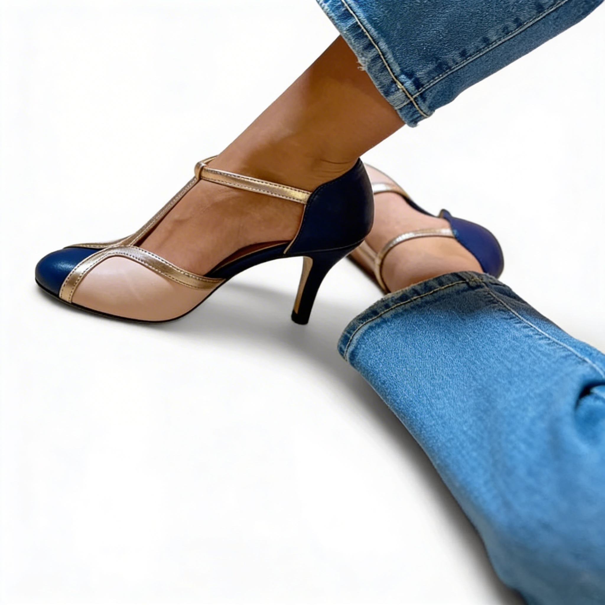 Tahlia | Elegant T-Strap Heels