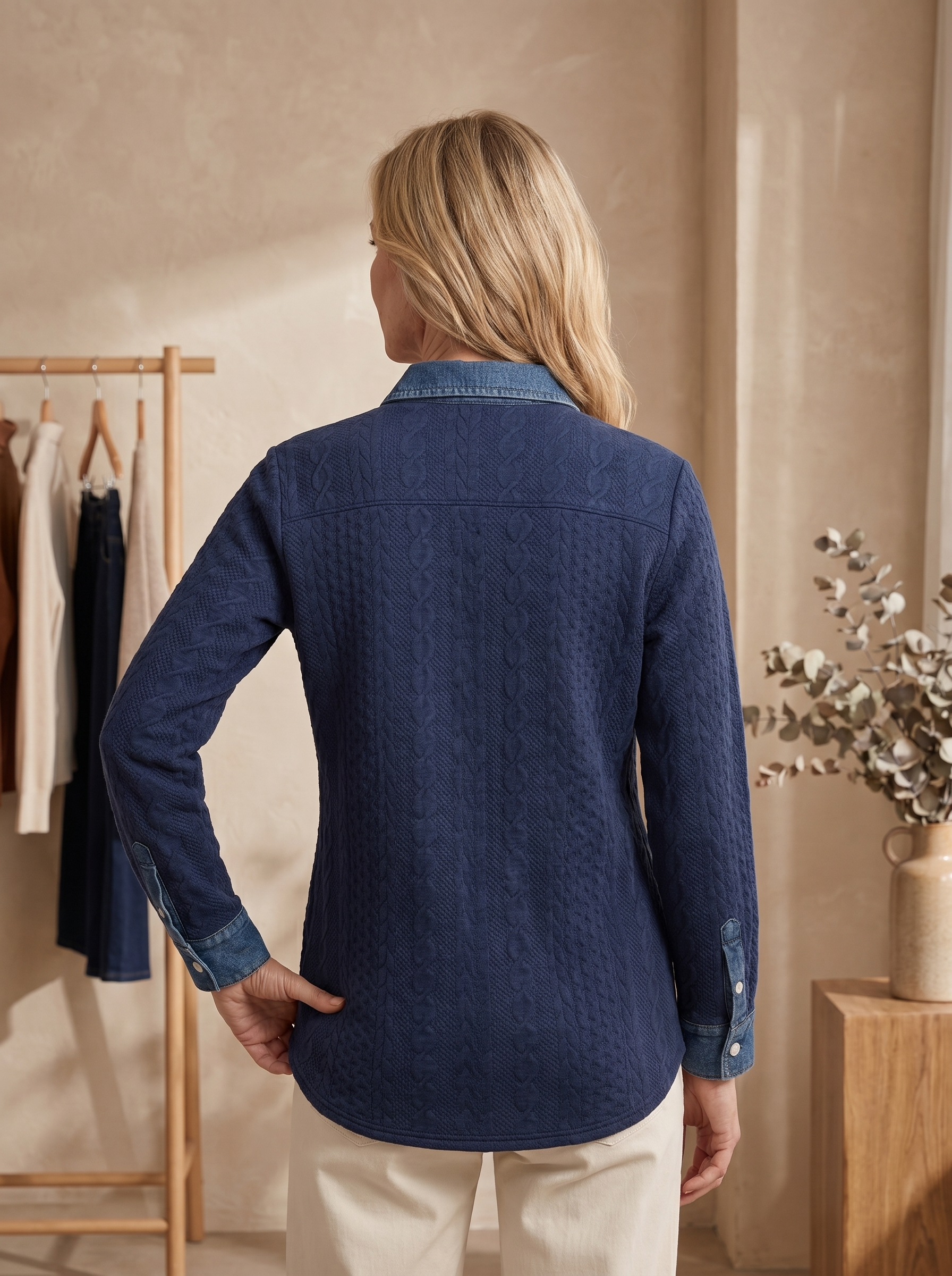 Lucía | Timeless Casual Denim Top