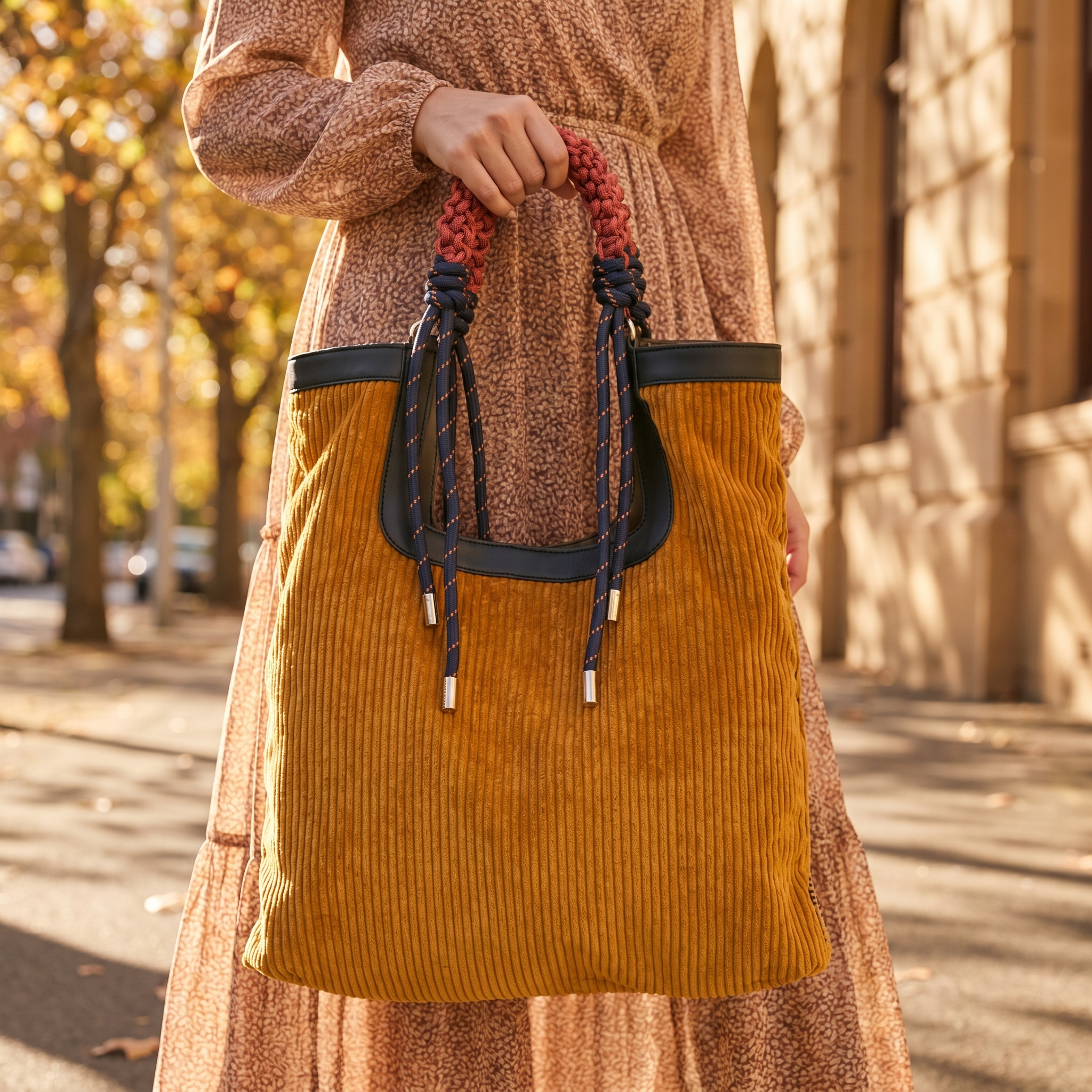 Callista | Corduroy Carry-All Tote Bag
