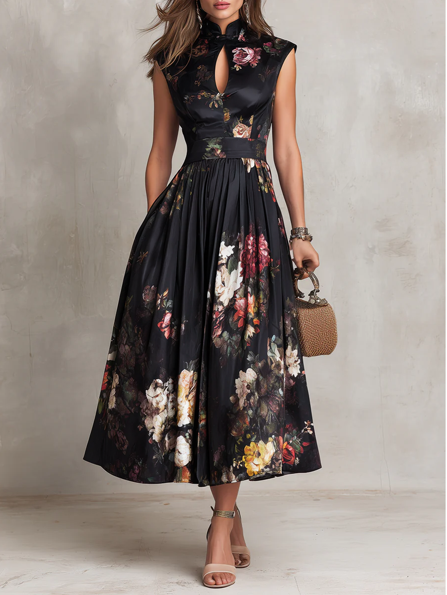 Bree | Sophisticated Satin Midi Dress
