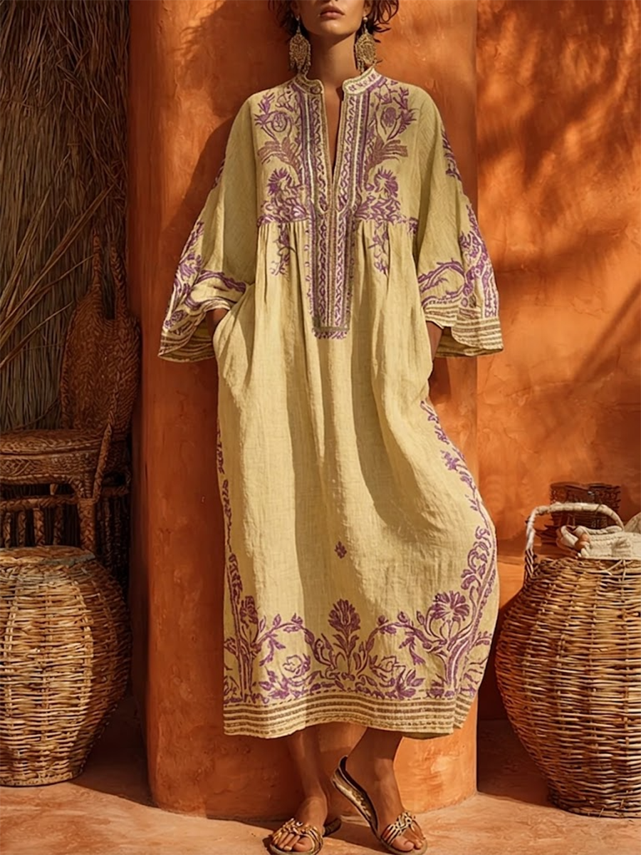 Zahara |  Bohemian Floral Maxi Dress